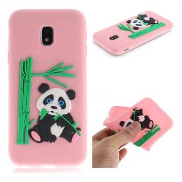 Panda Eating Bamboo Soft 3D Silicone Case for Samsung Galaxy J3 2017 J330 Eurasian - Pink