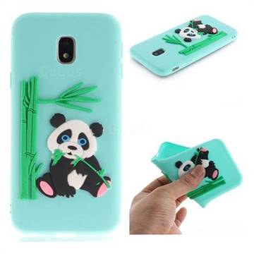 Panda Eating Bamboo Soft 3D Silicone Case for Samsung Galaxy J3 2017 J330 Eurasian - Green