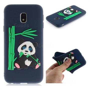 Panda Eating Bamboo Soft 3D Silicone Case for Samsung Galaxy J3 2017 J330 Eurasian - Dark Blue