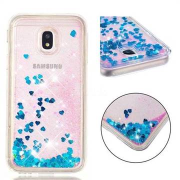 Dynamic Liquid Glitter Quicksand Sequins TPU Phone Case for Samsung Galaxy J3 2017 J330 Eurasian - Blue