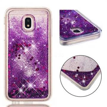Dynamic Liquid Glitter Quicksand Sequins TPU Phone Case for Samsung Galaxy J3 2017 J330 Eurasian - Purple