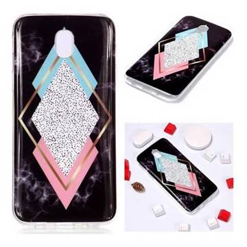 Black Diamond Soft TPU Marble Pattern Phone Case for Samsung Galaxy J3 2017 J330 Eurasian