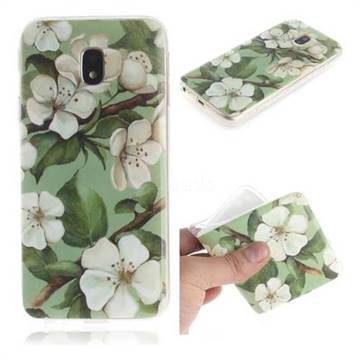 Watercolor Flower IMD Soft TPU Cell Phone Back Cover for Samsung Galaxy J3 2017 J330 Eurasian