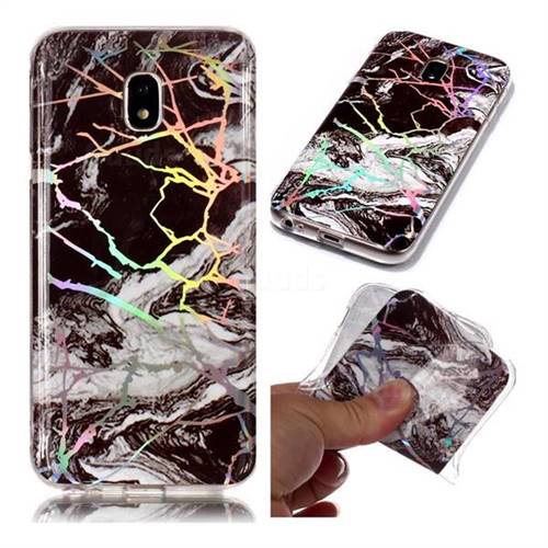 White Black Marble Pattern Bright Color Laser Soft TPU Case for Samsung Galaxy J3 2017 J330 Eurasian