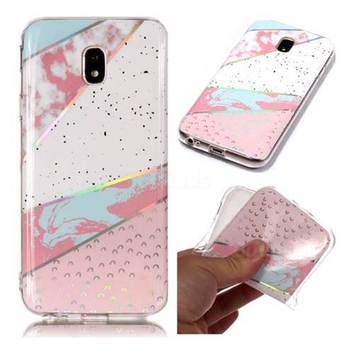 Matching Color Marble Pattern Bright Color Laser Soft TPU Case for Samsung Galaxy J3 2017 J330 Eurasian