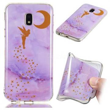 Elf Purple Soft TPU Marble Pattern Phone Case for Samsung Galaxy J3 2017 J330 Eurasian