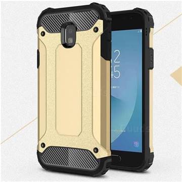 King Kong Armor Premium Shockproof Dual Layer Rugged Hard Cover for Samsung Galaxy J3 2017 J330 Eurasian - Champagne Gold