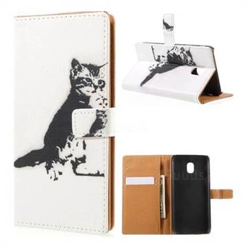 Cute Cat Leather Wallet Case for Samsung Galaxy J3 2017 J330 Eurasian