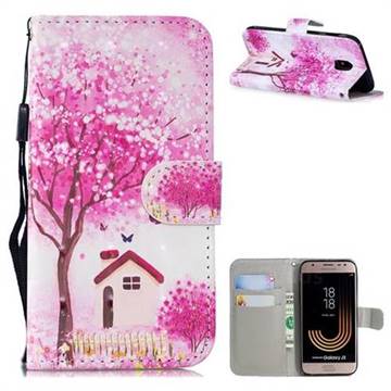 Tree House 3D Painted Leather Wallet Phone Case for Samsung Galaxy J3 2017 J330 Eurasian