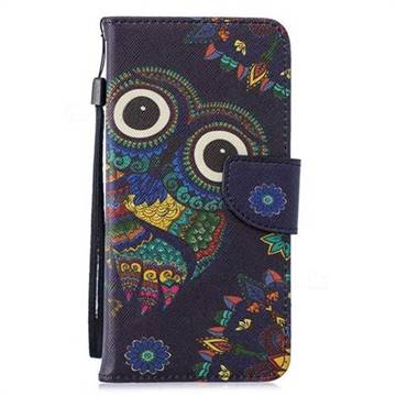 Totem Owl PU Leather Wallet Phone Case for Samsung Galaxy J3 2017 J330 Eurasian