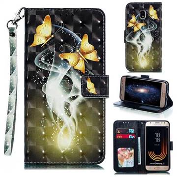 Dream Butterfly 3D Painted Leather Phone Wallet Case for Samsung Galaxy J3 2017 J330 Eurasian
