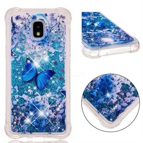 Flower Butterfly Dynamic Liquid Glitter Sand Quicksand Star TPU Case for Samsung Galaxy J3 (2018)