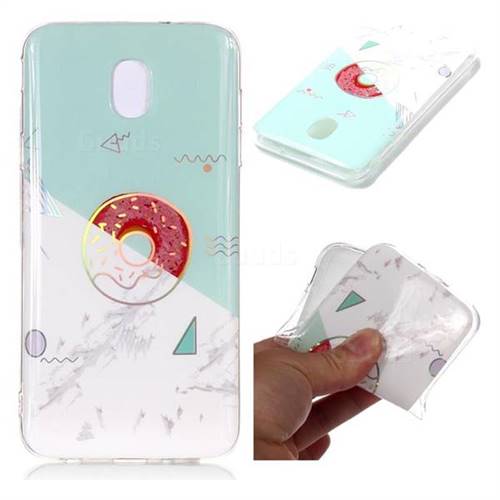 Donuts Marble Pattern Bright Color Laser Soft TPU Case for Samsung Galaxy J3 (2018)