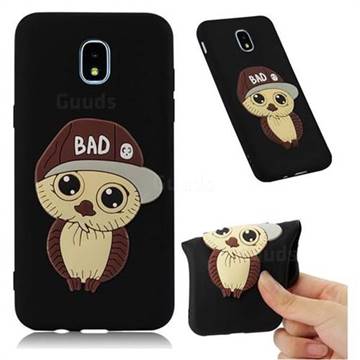 Bad Boy Owl Soft 3D Silicone Case for Samsung Galaxy J3 (2018) - Black