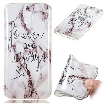 Forever Soft TPU Marble Pattern Phone Case for Samsung Galaxy J3 (2018)