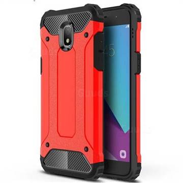 King Kong Armor Premium Shockproof Dual Layer Rugged Hard Cover for Samsung Galaxy J3 (2018) - Big Red