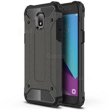 King Kong Armor Premium Shockproof Dual Layer Rugged Hard Cover for Samsung Galaxy J3 (2018) - Bronze