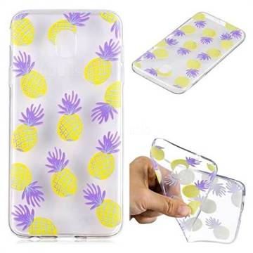 Carton Pineapple Super Clear Soft TPU Back Cover for Samsung Galaxy J4 (2018) SM-J400F