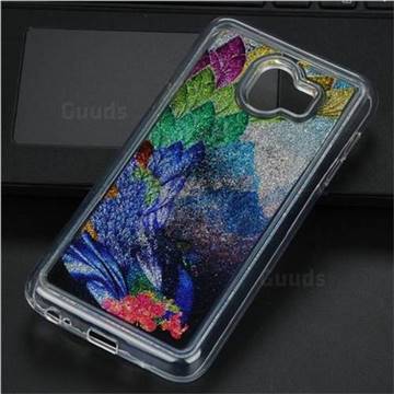 Phoenix Glassy Glitter Quicksand Dynamic Liquid Soft Phone Case for Samsung Galaxy J4 (2018) SM-J400F