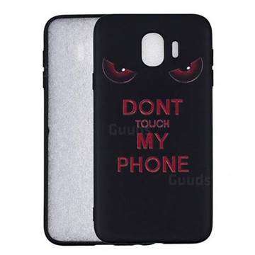 Red Eyes 3D Embossed Relief Black Soft Back Cover for Samsung Galaxy J4 (2018) SM-J400F