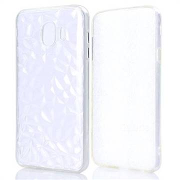 Diamond Pattern Shining Soft TPU Phone Back Cover for Samsung Galaxy J4 (2018) SM-J400F - Transparent