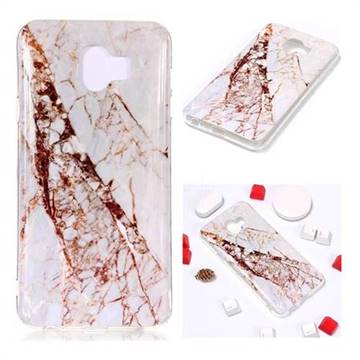 White Crushed Soft TPU Marble Pattern Phone Case for Samsung Galaxy J4 (2018) SM-J400F