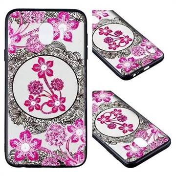 Daffodil Lace Diamond Flower Soft TPU Back Cover for Samsung Galaxy J4 (2018) SM-J400F