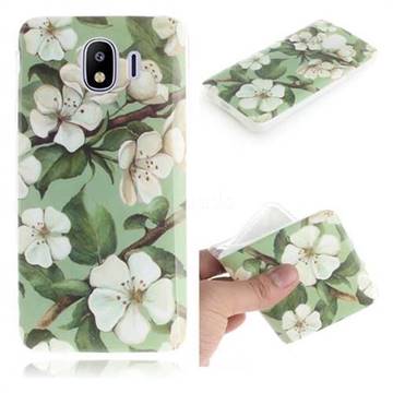 Watercolor Flower IMD Soft TPU Cell Phone Back Cover for Samsung Galaxy J4 (2018) SM-J400F