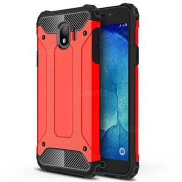 King Kong Armor Premium Shockproof Dual Layer Rugged Hard Cover for Samsung Galaxy J4 (2018) SM-J400F - Big Red