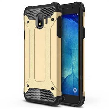 King Kong Armor Premium Shockproof Dual Layer Rugged Hard Cover for Samsung Galaxy J4 (2018) SM-J400F - Champagne Gold