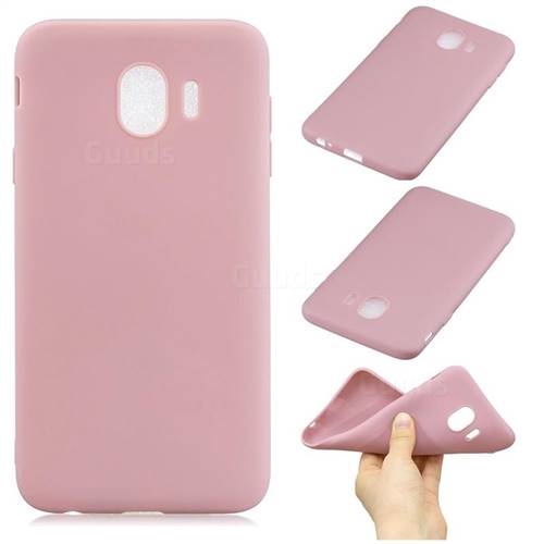 Candy Soft Silicone Phone Case for Samsung Galaxy J4 (2018) SM-J400F - Lotus Pink