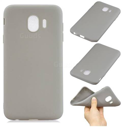 Candy Soft Silicone Phone Case for Samsung Galaxy J4 (2018) SM-J400F - Gray