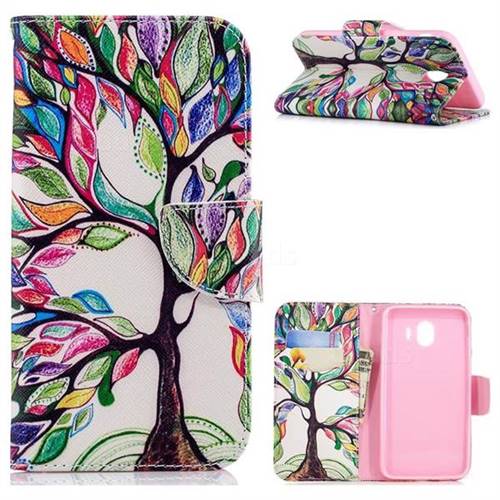 The Tree of Life Leather Wallet Case for Samsung Galaxy J4 (2018) SM-J400F
