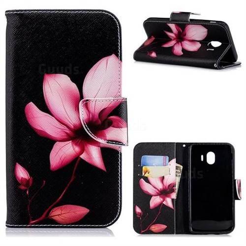 Lotus Flower Leather Wallet Case for Samsung Galaxy J4 (2018) SM-J400F