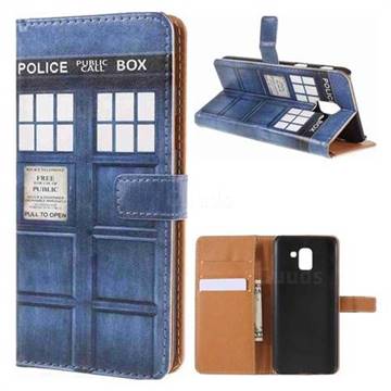 Police Box Leather Wallet Case for Samsung Galaxy J4 (2018) SM-J400F