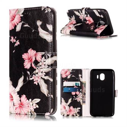 Azalea Flower PU Leather Wallet Case for Samsung Galaxy J4 (2018) SM-J400F