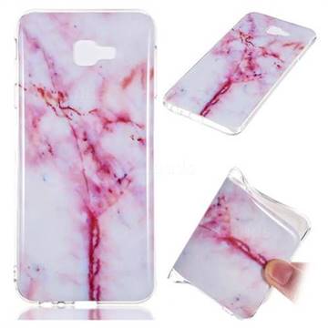 Red Grain Soft TPU Marble Pattern Phone Case for Samsung Galaxy J4 Core