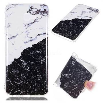 Black and White Soft TPU Marble Pattern Phone Case for Samsung Galaxy J4 Core