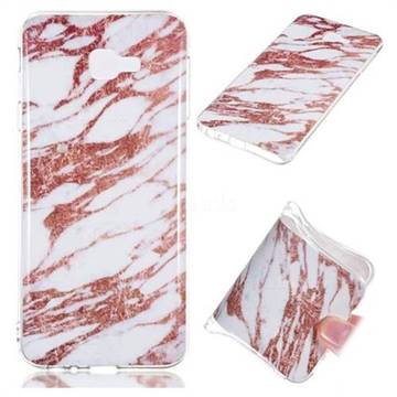 Rose Gold Grain Soft TPU Marble Pattern Phone Case for Samsung Galaxy J4 Core