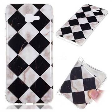 Black and White Matching Soft TPU Marble Pattern Phone Case for Samsung Galaxy J4 Core