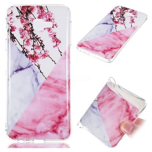 Pink Plum Soft TPU Marble Pattern Case for Samsung Galaxy J4 Core