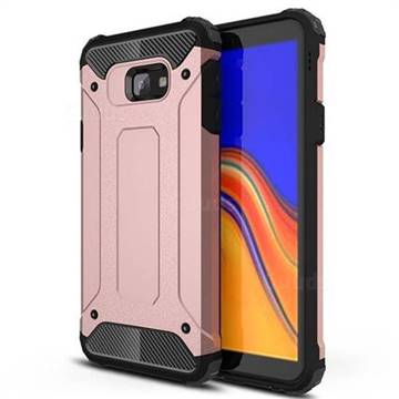 King Kong Armor Premium Shockproof Dual Layer Rugged Hard Cover for Samsung Galaxy J4 Core - Rose Gold