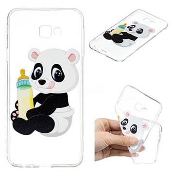Baby Panda Super Clear Soft TPU Back Cover for Samsung Galaxy J4 Plus(6.0 inch)