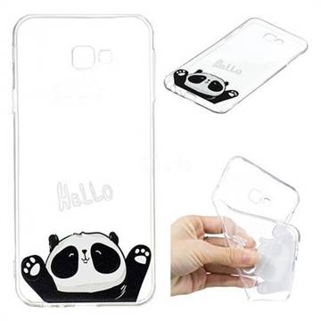 Hello Panda Super Clear Soft TPU Back Cover for Samsung Galaxy J4 Plus(6.0 inch)
