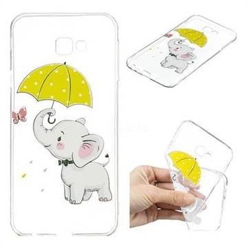 Umbrella Elephant Super Clear Soft TPU Back Cover for Samsung Galaxy J4 Plus(6.0 inch)
