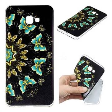 Circle Butterflies Super Clear Soft TPU Back Cover for Samsung Galaxy J4 Plus(6.0 inch)