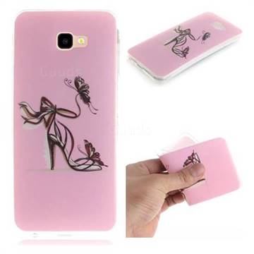 Butterfly High Heels IMD Soft TPU Cell Phone Back Cover for Samsung Galaxy J4 Plus(6.0 inch)