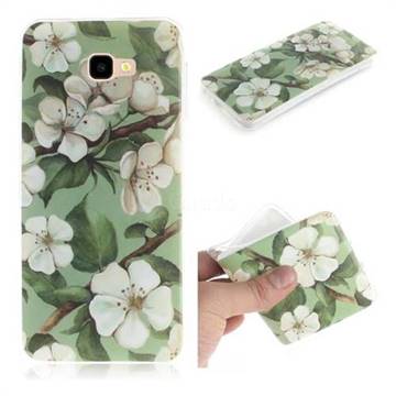 Watercolor Flower IMD Soft TPU Cell Phone Back Cover for Samsung Galaxy J4 Plus(6.0 inch)