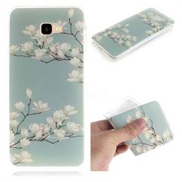 Magnolia Flower IMD Soft TPU Cell Phone Back Cover for Samsung Galaxy J4 Plus(6.0 inch)