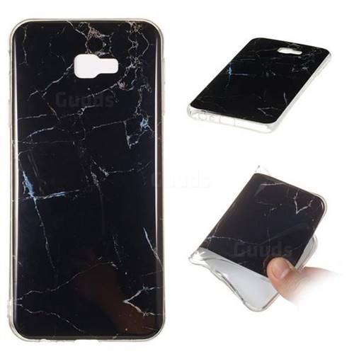 Black Soft TPU Marble Pattern Case for Samsung Galaxy J4 Plus(6.0 inch)